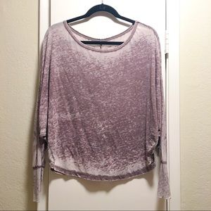 Trunk Ltd burnout dolman long sleeve tee